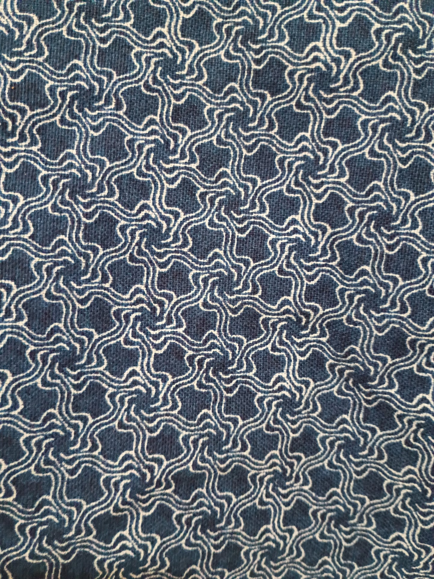 Navy Blue Geometric Apron