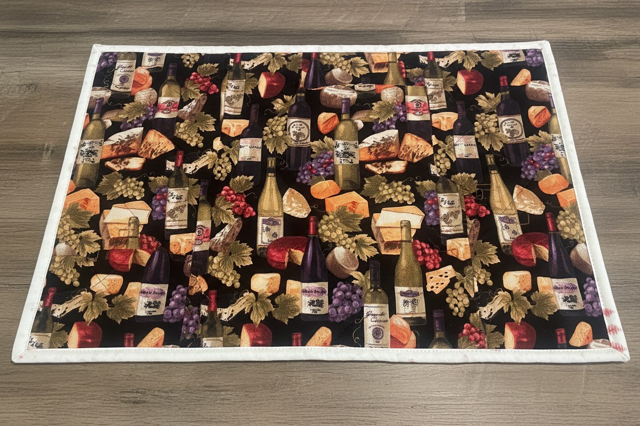 Wine Lover Placemat - Wine Side Close Up