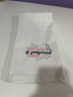 Towel, seasoned with love