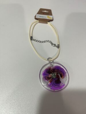 Pretty purple bloom necklace
