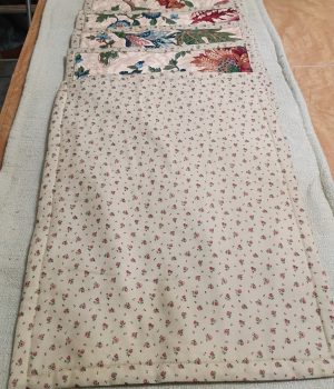 set of 6 floral placemats beige
