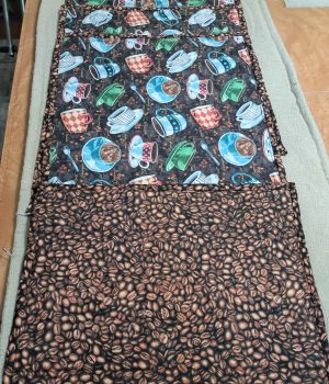 set of 4 coffee mugs/beans placemats