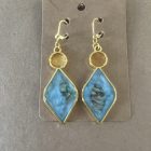 Blue Diamond Earrings