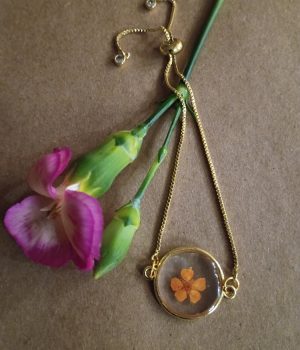 Orange flower Bracelet