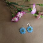 Blue Flower Earrings
